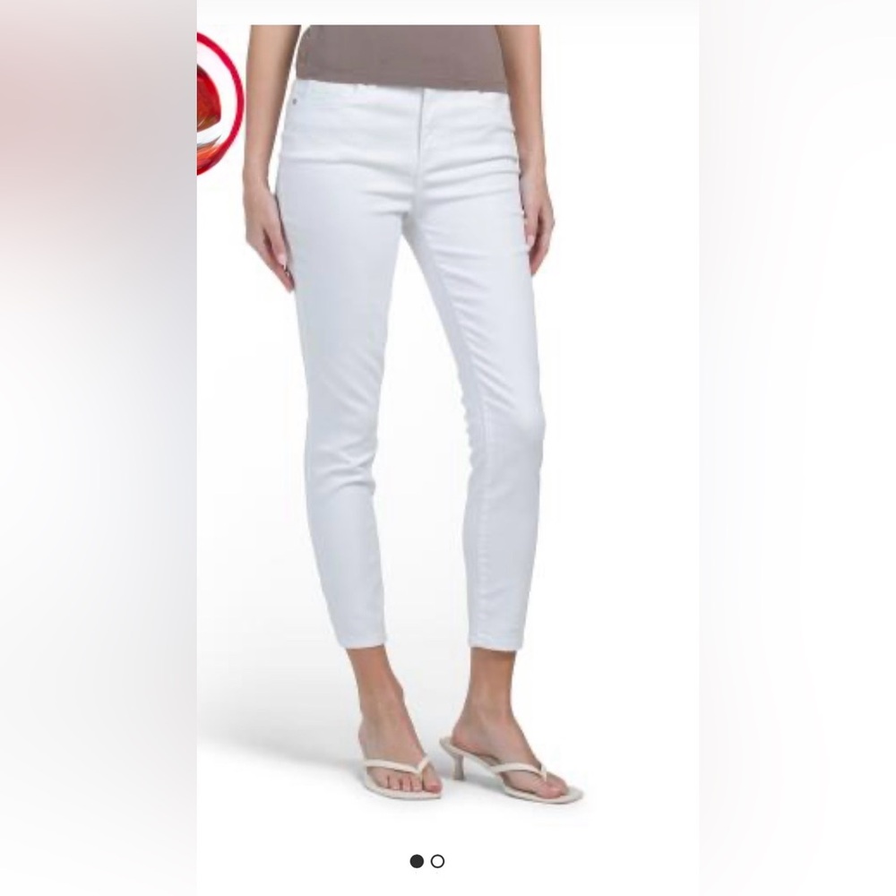d. jeans White High-rise Skinny Ankle Jeans